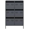 vidaXL Highboard Anthracite 68x39x101.5 cm Steel