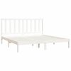 vidaXL Bed Frame without Mattress White Solid Wood Pine 200x200 cm