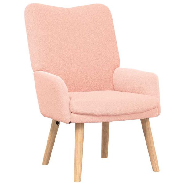 vidaXL Relaxing Chair Pink 63 x 67 x 94 cm Fabric