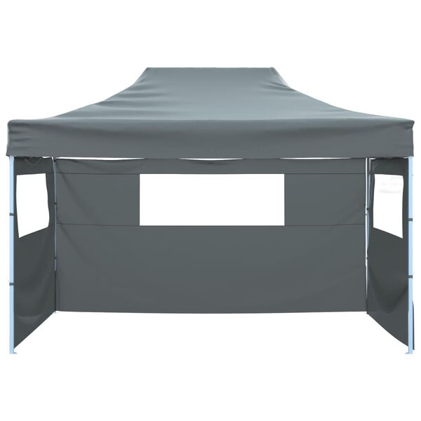 vidaXL Foldable Tent with 3 Walls 431x291x315 cm Anthracite