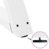vidaXL Coffee Table Legs 2 pcs White 50x(42-43.3) cm Steel