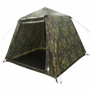 vidaXL Fishing Tent Quick Release 4-Person Light Camouflage