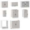 vidaXL 8 Piece Kitchen Cabinet Set Kalmar Grey Sonoma Engineered Wood