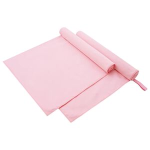 vidaXL Sports Towels 2 pcs Pink 180 x 90 cm Polyester and polyamide