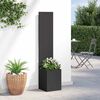 vidaXL Garden Privacy Screen Black 32 x 32 x 150 cm Cold-rolled steel