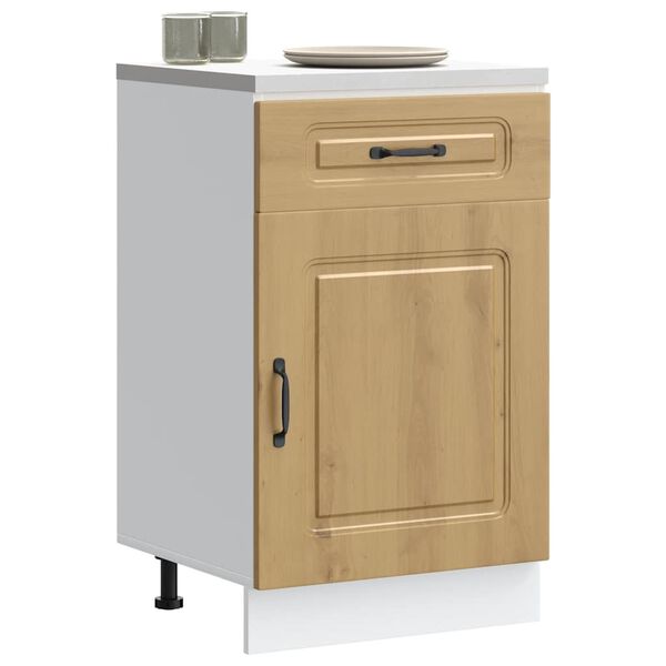 vidaXL Kitchen Base Cabinet Kalmar Artisan Oak Engineered Wood