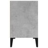 vidaXL Bed Cabinet with Metal Legs Concrete Grey 40x30x50 cm