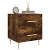 vidaXL Bedside Cabinets 2 pcs Smoked Oak 40x35x47.5 cm Engineered Wood