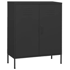 vidaXL Storage Cabinet Anthracite 80x35x101.5 cm Steel