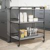 vidaXL Kitchen Trolley Grey Sonoma 100.5x50x105 cm Engineered Wood