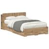 vidaXL Bed Frame with Storage Artisan Oak 120 x 190 cm Engineered Wood