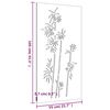 vidaXL Garden Wall Decoration 105x55 cm Corten Steel Bamboo Design