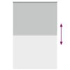 vidaXL Roller Blind Blackout Light Grey 145x230 cm Fabric Width 141.6 cm Polyester
