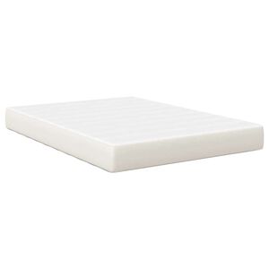 vidaXL Bed Mattress with Mattress Cream 140 x 190 cm Fabric