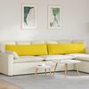 vidaXL Sofa Pillows 2 pcs Light Yellow 145 x 40 cm Fabric