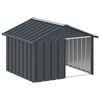 vidaXL Dog House Anthracite 116,5x103x81,5 cm Galvanised Steel
