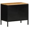 vidaXL Bedside Cabinet Brown and Black 50 x 30 x 45 cm