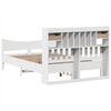 vidaXL Bed Frame without Mattress White 160x200 cm Solid Wood Pine