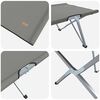 vidaXL Folding Camping Bed Folding Grey 62 x 194 x 42 cm Oxford fabric