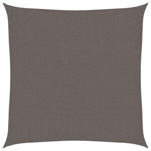 vidaXL Sunshade Sail HDPE Square 3.6x3.6 m Anthracite