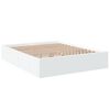 vidaXL Bed Frame without Mattress White 150x200 cm King Size