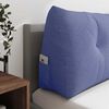 vidaXL Back Pillow Jeans Blue 140 x 24 x 50 cm Fabric