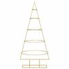 vidaXL Metal Christmas Tree with Stand Gold 125 cm Powder-coated steel