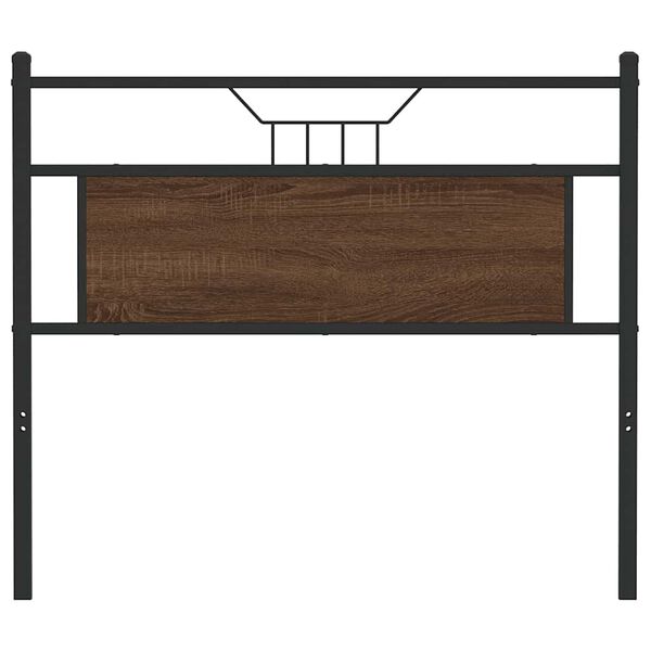 vidaXL Replace Headboard Brown Oak 100 cm Engineered Wood and Steel