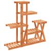 vidaXL Flower Stand 95x25x96 cm Solid Wood Fir