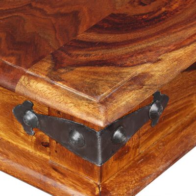 vidaXL Castle Bench Solid Sheesham Wood 110x35x45 cm