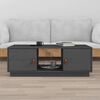 vidaXL Coffee Table Grey 100x50x35 cm Solid Wood Pine