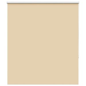 vidaXL Roller Blind Blackout Beige 130x150 cm Fabric Width 126.6 cm Polyester