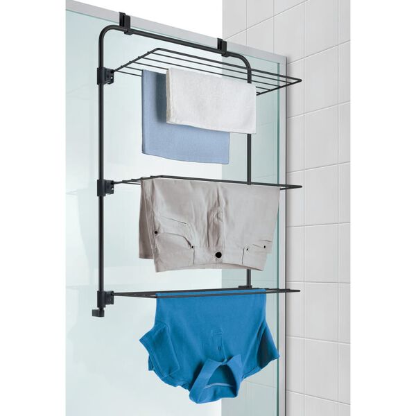 Metaltex Hanging Drying Rack Gale 11 m Black