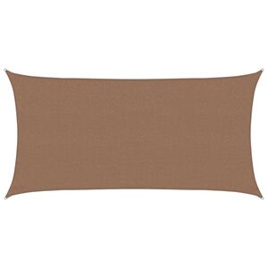 vidaXL Sunshade Sail Taupe 2 x 6 m HDPE