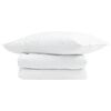 vidaXL Summer Duvet with Pillow 2 pcs White Down Feather