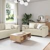 vidaXL Sofa Set 2 pcs Light grey 219 x 77 x 82 cm Fabric