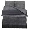 vidaXL Duvet Cover Set Dark Grey 140x200 cm Cotton