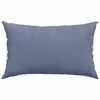 vidaXL Sofa Pillows 2 pcs Blue 50 x 30 cm Corduroy Fabric