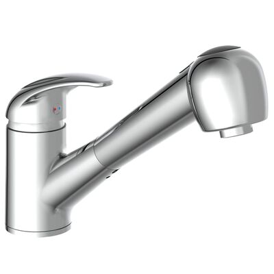 SCHÜTTE Sink Mixer with Pull-out Spray ALBATROS Chrome