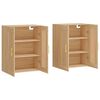 vidaXL Wall Mounted Cabinets 2 pcs Sonoma Oak Engineered Wood