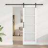 vidaXL Sliding Door ORKDAL White and Black 73.5 x 211 cm