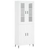 vidaXL Highboard White 69.5x34x180 cm Engineered Wood