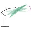 vidaXL Garden Parasol with Steel Pole Green 290x290x238 cm