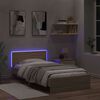 vidaXL Bed Frame without Mattress with LED Lights Sonoma Oak 100x200 cm