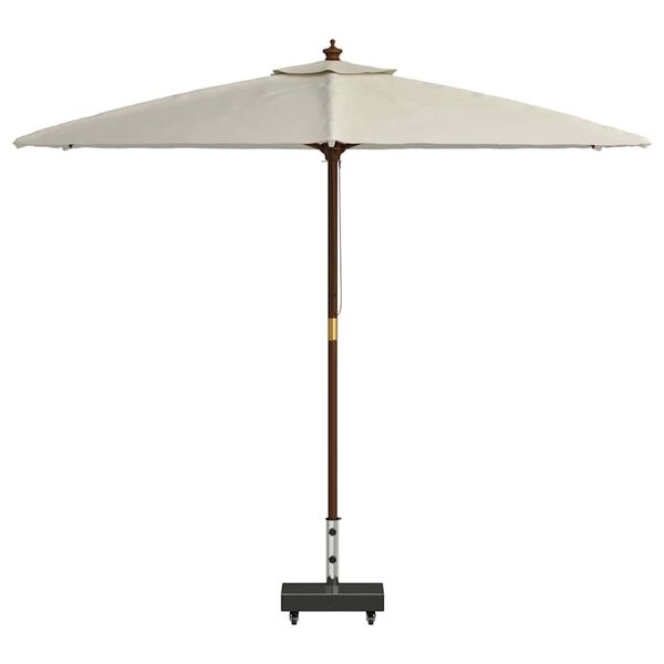 vidaXL Parasol Base Black 45 x 25 x 45 cm Granite and Steel