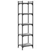 vidaXL Bookcase 5-Tier Grey Sonoma 40x30x154 cm Engineered Wood