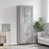 vidaXL Highboard Grey Sonoma 69.5x34x180 cm Engineered Wood