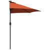 vidaXL Garden Parasol Terracotta 294 x 150 x 224 cm