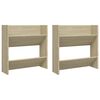 vidaXL Wall Shoe Cabinets 2 pcs Sonoma Oak 60x18x60cm Engineered Wood