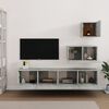 vidaXL 4 Piece TV Cabinet Set Concrete Grey Engineered Wood